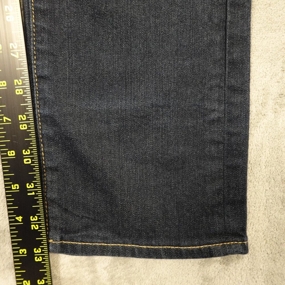 PAIGE Indigo Stream Mid Rise Straight Leg Jeans 26 - Picture 4 of 13